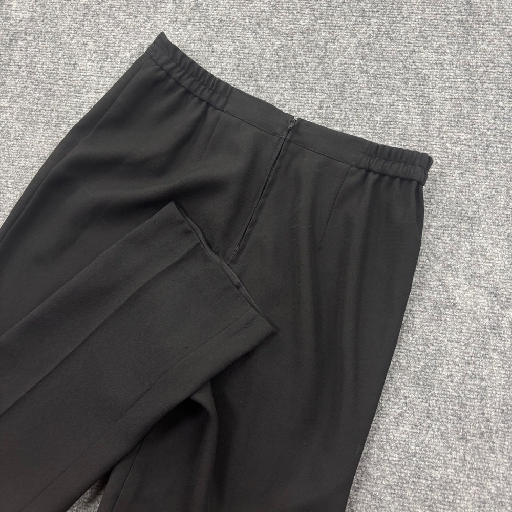 Mary McFadden Dress Pants 29W x 28L Black Elastic Waist‎ Straight Vintage Women
